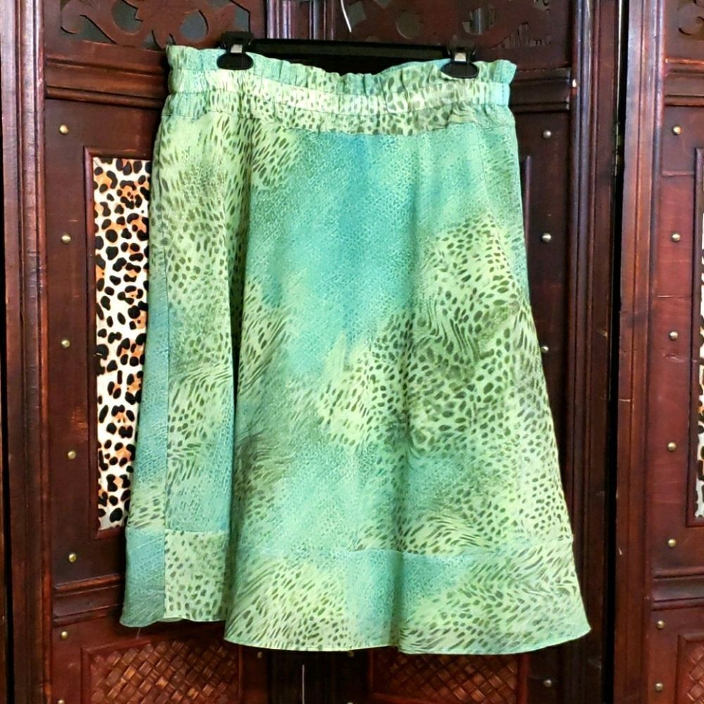 Symmetry Grace Skirt Palm Python Size 10 Vintage NWOT